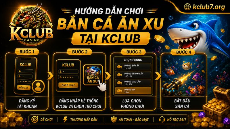 Hướng dẫn chơi bắn cá ăn xu tại KCLUB