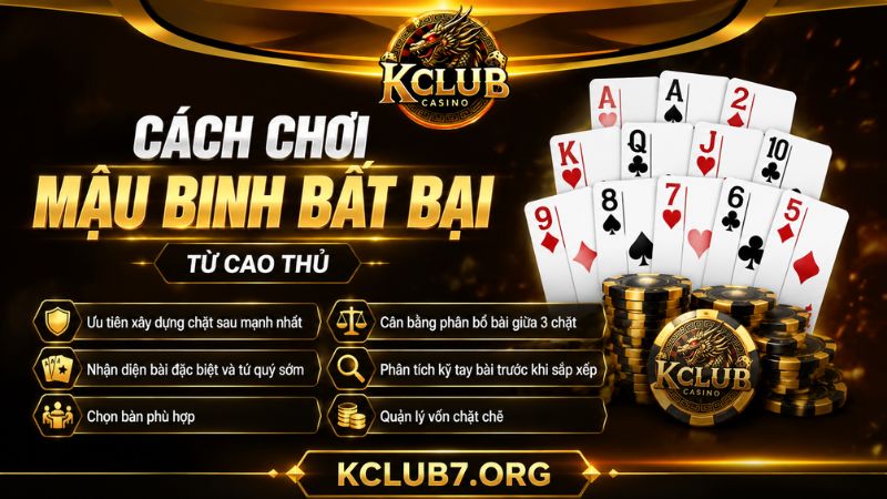 Hướng dẫn cách chơi bài Mậu Binh hiệu quả 