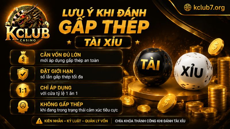 Những lưu ý trong cách đánh gấp thếp tài xỉu hiện nay