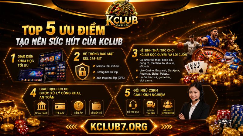 Những lý do nên tham gia cổng game KCLUB